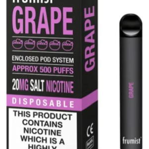 Frumist Disposable Vape Pod E-Cigarette Grape 20 mg