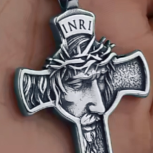 Jesus Face Cross Necklace