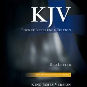 KJV Pocket Reference Edition King James Version, Black French Morocco Leather with Zip Fastener